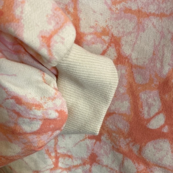 Marble Print Crew Neck Sweatshirt in Stone | XS - Picture 4 of 9